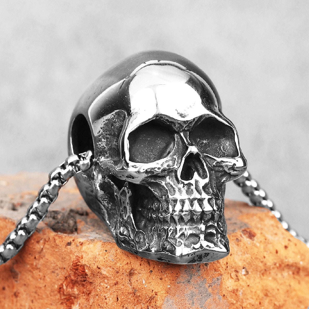 Stainless Steel Skull Necklace